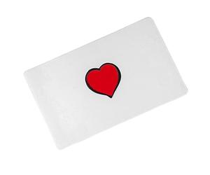 Bsbkoj Flick The Heart Magic Trick, Close-Up Magician Mentalism Illusion Gimmick, 4,33 x 2,76 pouces, Adorable Valentines Day Magic Prop for Confession, Stage Performance, Gimmick Tricks