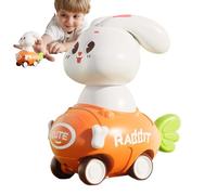 Bsbkoj Friction Push and Go Car Toys Set, Inertia Powered Rabbit Vehicle Playset Use, Shockproof Pull Back Kids Car Toy, Birthday Gift Age 3 Plus Boys Girls Early Learning Fun Racing Vehicle