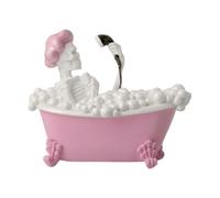 Bsbkoj Ghost Figurine, Pink Bathtub Halloween Resin Decor, Haunted House Scene Prop for Seasonal Display, Ideal for Family, Friends, Classmates, and Collectible Enthusiasts
