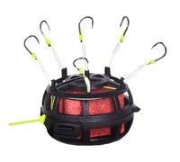 Bsbkoj Hameçon pour Poisson-Chat | Hameçon Cage d'appât inversé | Montage pour pêche à la Carpe pour pêcheurs d'eau Douce, pêche au Poisson-Chat dans Les rivières