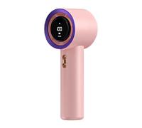 Bsbkoj Handheld Cooling Fan, Rechargeable Personal Air Cooler, Quiet Portable Fan, Adorable Fast Charging Device for Hot Weather, Travel, Hiking, Reading, Gray, Cream, Pink