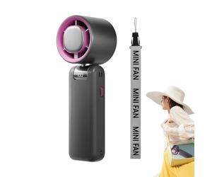Bsbkoj Handheld Fan, Portable Air Cooler, 7.13x2.36 Inches Blower with USB Port, Rechargeable Air Circulator, Handheld Device with Modern Style, Outdoor Supply for Shopping and Camping