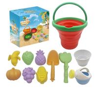 Bsbkoj Jouets de sable pour l'extérieur, moules de sable pour l'extérieur, seau de 400 g avec kit de plage, jeu de plein air avec filet imperméable, outil professionnel pour , kit de vacances