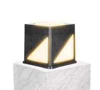 Bsbkoj Lampadaire de jardin, résistant intempéries, élégant, moderne, rechargeable, environ 22 x 10 x 10 cm, fournit un éclairage pour votre jardin, cour ou espaces extérieurs