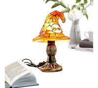 Bsbkoj Lampe Chapeau Sorcière | Décoration Chapeau De Sorcière en Résine Teintée | Décoration de Bureau pour Halloween | pour Thanksgiving Anniversaire Fête Bureaux Voiture Maison Salon Salle De