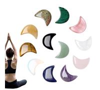 Bsbkoj Lot de 12 pierres précieuses naturelles polies en de lune pour équilibrer l'énergie Protection féminine Maison Noël Méditation