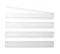 Bsbkoj Mahjong Racks with Pushers Set, 20 inch Clear Acrylic Magnetic Tile Racks with Smooth Sliding Design for Easy Setup, Durable Game Table Accessories, Mahjong Game Supplies, for Friends Parties