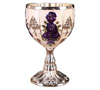 Bsbkoj Mini tasse à calice, mini verre à calice - Tasse de proxénète élégante en de Zinc, motif de en relief rétro de 30ml,Ornements d'armoire à vin, cadeau de gobelet pour mariage au Bar à domicile,