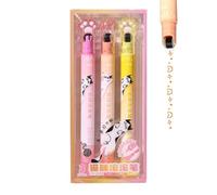 Bsbkoj Multi Colored Highlighters - Double Ended Decorative Pen Set for Students, Teachers, College, Home, Workplace, Note Taking, Journals, Planners, School Study Supplies, Colorful Writing Tools