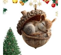 Bsbkoj Pendentif arbre de Noël en forme d'animal | Affichage festif 2D à suspendre, décoration de Noël en acrylique motif animal - pour sac à bandoulière, sac fourre-tout, sac à dos, cheminée, porte