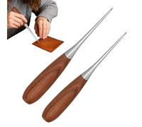 Bsbkoj Piquet de pour Cuir, perforateur avec poignée en Bois, perforateur pour Cuir, Sacs, Portefeuilles, Jeans, Tissus, Chaussures, Bottes, Ceintures, reliures de Livres