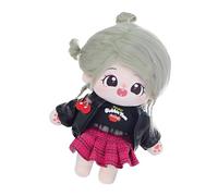 Bsbkoj Plush Doll for Girls, 20cm Cute Soft Cotton Stuffed & Pretend Play Figure with Accessory, Toy Figurine for Back to School, Thanksgiving, Birthday Gift, Soft Plush Doll for Kids,