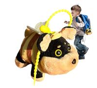 Bsbkoj Plush Key Charm, Cartoon Animal Charm, 3.1x2.4 Inches Pendant with Soft, Plush Stuffed Bee Accessory, Key Ring with Aesthetic Style, Backpack Decoration for Women and Girls