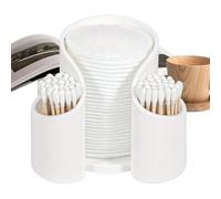 Bsbkoj Qtips Distributeur de maquillage, organisateur de maquillage de qualité sans goût, rangement pour serviettes en coton, design compact et portable de 10 x 8 x 6 cm