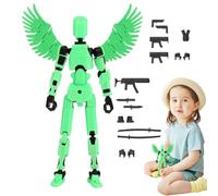 Bsbkoj Robot mobile multiarticulé, figurines d'action mobiles communes - Figurine imprimée en 3D - Robot d'activité corporelle, jouet de bureau, jouet mobile avec plusieurs articulations