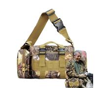 Bsbkoj Sac de chasse avec support d'arbre, sac de chasse de grande capacité, sac de rangement de camouflage et de trépied, imperméable avec plusieurs poches, sac banane de chasse avec sangles pour