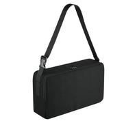 Bsbkoj Sac de rangement pour musique, étui de rangement imperméable avec bandoulière, organiseur de base de guitare, support de voyage portable noir pour accessoires, nylon polyester, 20,66 cm