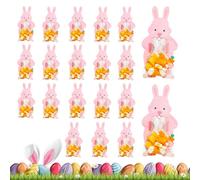 Bsbkoj Sacs À Friandises De Pâques,20 Pièces De Sachets De Fournitures De Fête Festives - Sacs À Surprises De Lapin | Pour Biscuits Snacks Jouets Rassemblements Familiaux Échanges en Classe Événements