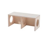 Bsbkoj Sanctuaire Naturel, Hamster à 2 Chambres, Habitat en Bois avec Couvercle Amovible, Bois Durable sans Danger pour Les Animaux, Terrier avec Style, Labyrinthe pour Petits Animaux pour Le