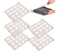 Bsbkoj Stackable Clothing Organizer, 12.6-Inch Space-Saving Shirt Folder, Lightweight Garment Trays, Professional Closet Organization Style, -Free Storage System for T-Shirts & Jeans