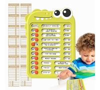 Bsbkoj Tableau de planification pour | Tableau de routine coulissant avec liste de contrôle curseur pour développer de bonnes habitudes et l'autodiscipline