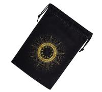 Bsbkoj Tarot Card Bag, Velvet Drawstring Tarot Pouch Organizer, Adorable Divination Tools Holders, Crystal Dice Watch Storage, Portable Altar Divinations Supplies Holder, Multicolor