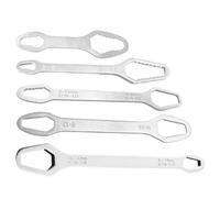 Bsbkoj Universal Car Self Tightening Wrench, 5 Pieces Double Ended Adjustable Spanner Set, Multi Size Auto Repair Tool For Garage Bolts Bicycle Furniture Home Household And Mechanical Maintenance