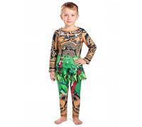 BSBUY Déguisement Maui Enfant Garçons, Ensemble de Costume Vaiana 2 Cosplay Enfant, Maui Top&Pantalon Prints Set, Pyjama Garcon, Costume Carnaval Enfant 5-12 Ans pour Anniversaire Halloween Fête