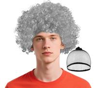 BSBUY Perruque Afro Bou Perruque Clown Accessoire Déguisement Fête