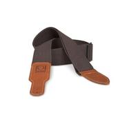 - BSC-20-BRN - Sangle pour guitare et basse - Coton marron foncé