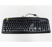 BSC WISSEN DE 1 clavier filaire, clavier silencieux, clavier d'ordinateur multimédia USB, clavier silencieux avec touches Chiclet à profil bas, grand pavé numérique, résistant aux déversements,