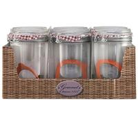 BSCA 582734 Set de 6 Terrines/Joint Verre Transparent 750 ml