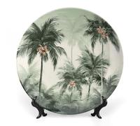 BSCKKDMN Assiette décorative en porcelaine anglaise avec support de présentation faite à la main pour maison, cuisine, chambre à coucher, 15,2 cm