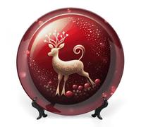 BSCKKDMN Assiette décorative en porcelaine anglaise avec support de présentation faite à la main pour maison, cuisine, chambre à coucher, 15,2 cm
