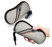 BSCKKDMN Étui à lunettes de soleil souple pour homme et femme, étui à lunettes en néoprène ultra léger pour crosse de hockey, étui pour lunettes de lecture souple avec clip de ceinture