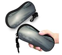 BSCKKDMN Étui à lunettes de soleil souple pour homme et femme, étui à lunettes en néoprène ultra léger avec clip ceinture
