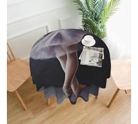 BSCKKDMN Nappe ronde de 152,4 cm - Résistante aux taches - Lavable - Infroissable - Facile à nettoyer - Décoration moderne de style rustique pour fête, pique-nique, maison, cuisine