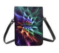 BSCKKDMN Petit sac à bandoulière abstrait en cuir synthétique pour femme avec bandoulière
