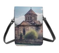 BSCKKDMN Petit sac à bandoulière en cuir synthétique avec bandoulière pour femme - Église arménienne