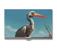 BSCKKDMN Porte-cartes de visite fin et portable en métal pour cartes de visite sur la plage pour homme et femme