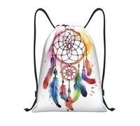BSCKKDMN Sac à dos avec cordon de serrage pour femmes et hommes, sac à cordon imperméable, sac à cordon de serrage, sac de sport léger pour aquarelle