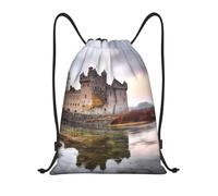 BSCKKDMN Sac à dos avec cordon de serrage pour femmes et hommes, sac à cordon imperméable, sac de gym léger