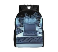 BSCKKDMN Sac à dos de voyage pour ordinateur portable pour femme et homme, imperméable, léger, mignon, sac à dos décontracté pour ordinateur et Internet