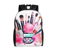 BSCKKDMN Sac à dos de voyage pour ordinateur portable pour femme et homme, imperméable, léger, mignon, sac à dos aquarelle cosmétique décontracté