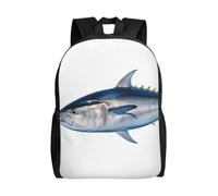 BSCKKDMN Sac à dos de voyage pour ordinateur portable pour femme et homme, sac à dos léger et mignon, sac à dos décontracté thon thunnus
