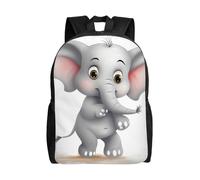 BSCKKDMN Sac à dos de voyage pour ordinateur portable pour femme et homme, sac à dos léger et mignon, mignon éléphant décontracté