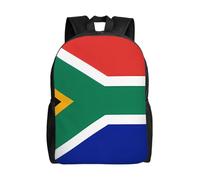 BSCKKDMN Sac à dos de voyage pour ordinateur portable pour homme et femme, imperméable, léger, mignon, drapeau de l'Afrique du Sud, sac à dos décontracté