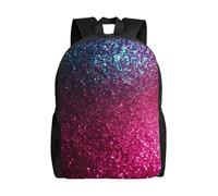 BSCKKDMN Sac à dos de voyage pour ordinateur portable pour homme et femme, imperméable, léger, mignon, dégradé de paillettes, sac à dos décontracté