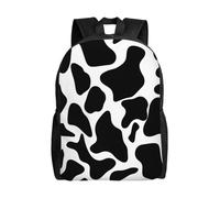 BSCKKDMN Sac à dos de voyage pour ordinateur portable pour homme et femme, imperméable, léger, mignon, sac à dos décontracté à pois de vache