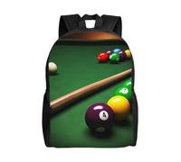 BSCKKDMN Sac à dos de voyage pour ordinateur portable pour homme et femme, imperméable, léger, mignon, sac à dos de billard décontracté